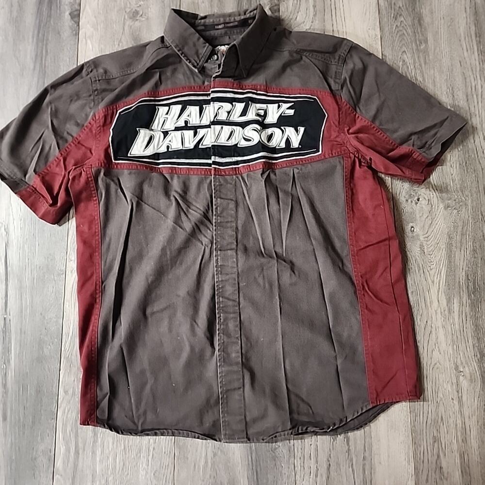 Vintage Harley Davidson Button Down Shirt size M